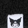 Kuromi Short Fur Novelty Ears Bucket Hat with Woven Label - 3 of 4