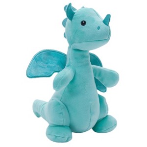 Manhattan Toy Brightfuls Turq Dragon 11" Stuffed Animal Plush Toy - 1 of 3