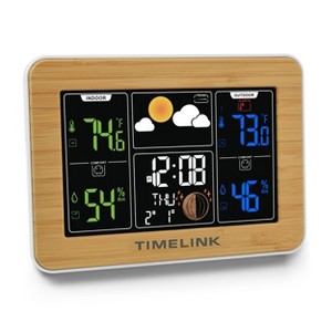 NEIGHBORHOOD クロック 時計 タイマー アッシュトレイ グッズセット Timelink Bamboo Weather Station with Digital Time Display : Target