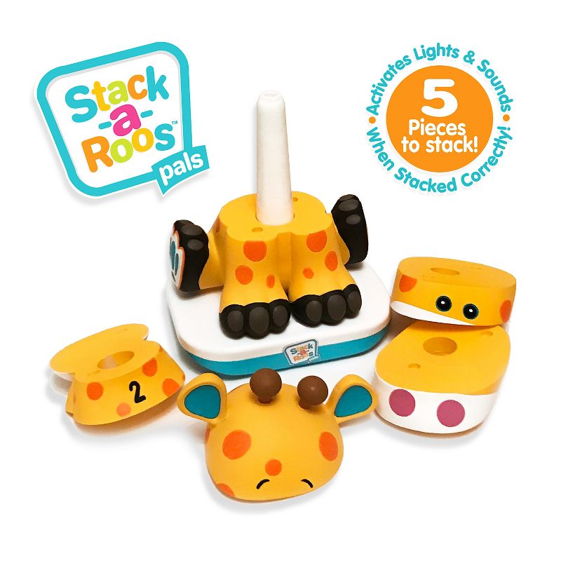 Stack-A-Roos Baby Giraffe Stacking Animal STEM Toy for Toddlers, 2 of 7