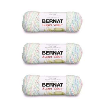 Bernat Super Value Sky Yarn - 3 Pack Of 198g/7oz - Acrylic - 4 Medium  (worsted) - 426 Yards - Knitting/crochet : Target