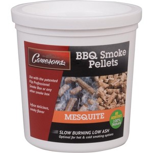 Camerons Smoking Kiln Dried BBQ Wood Pellets (Mesquite, 1 Pint) 100% All Natural - for Pellot Smokers Grills - Easy Combustion, Infuse Smokey Flavor - 1 of 4