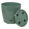10" Round Self-Watering Indoor/Outdoor Bamboo Plant Pot - 3 of 4