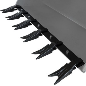Coucheta Bucket Tooth Bar, Heavy Duty Tractor Bucket Teeth for Sub-Compact Tractor & Skid Steer, No-Drill Installation for Efficient Soil Excavation - 1 of 4