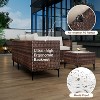 4-Piece All-Weather PE Rattan Set - Loveseat sofa & storage coffee table for backyard, poolside or porch conversations. - 4 of 4
