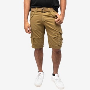 X RAY Men's Belted 12.5" Inseam Knee Length Cargo Shorts (plus size shorts in available) - 1 of 4