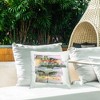 Stupell Industries Tropical Dream Pastel Monstera Outdoor Decorative Throw Pillow, 18 x 18 - 3 of 3