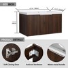 ChicFurnit Bathroom Vanities 36 Inch Float Mounting Vanity with Soft Close Doors for Bathroom, Dark Brown, 35.4"*18.1"*19.3" - 3 of 4