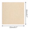 INSPIRE CHIC Men's Solid Linen Woven Pocket Square - 2 of 4