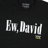 Schitt's Creek Men's Rose Family Ew, David Graphic Print T-Shirt (Small) Black - 2 of 3