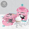 Big Dot of Happiness Pawty Like a Puppy Girl - Treat Box Party Favors - Pink Dog Baby Shower or Birthday Party Goodie Gable Boxes - Set of 12 - 3 of 4