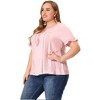 Agnes Orinda Women's Plus Size Lace Hollow Out Tassel Ruffle Boho Blouses - 3 of 4