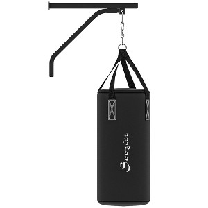 Heavy Bag Wall Mount Set, Unfilled Punching Bag Hanger with Boxing Gloves for Muay Thai and MMA Training - 1 of 4