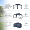 Amber Sports 12x18FT Hardtop Gazebo with Curtains & Netting - 4 of 4