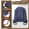 Unique Bargains Fitness Sports Travel Lightweight Drawstring Backpacks 2 Pcs - 3 of 4
