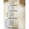 Black Wrought Iron Fence Panels, Decorative Outdoor Garden Fencing for Yard, Patio, Flower Bed Border - 2 of 2