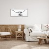 Stupell Industries Modern Longhorn Cattle Gazing Framed Giclee Art, Gray, 30" x 13" - 3 of 4