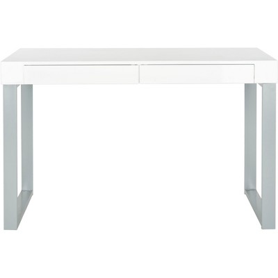 Barton Desk - White/Grey - Safavieh