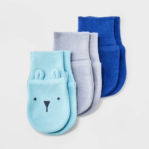 Blue shop baby mittens