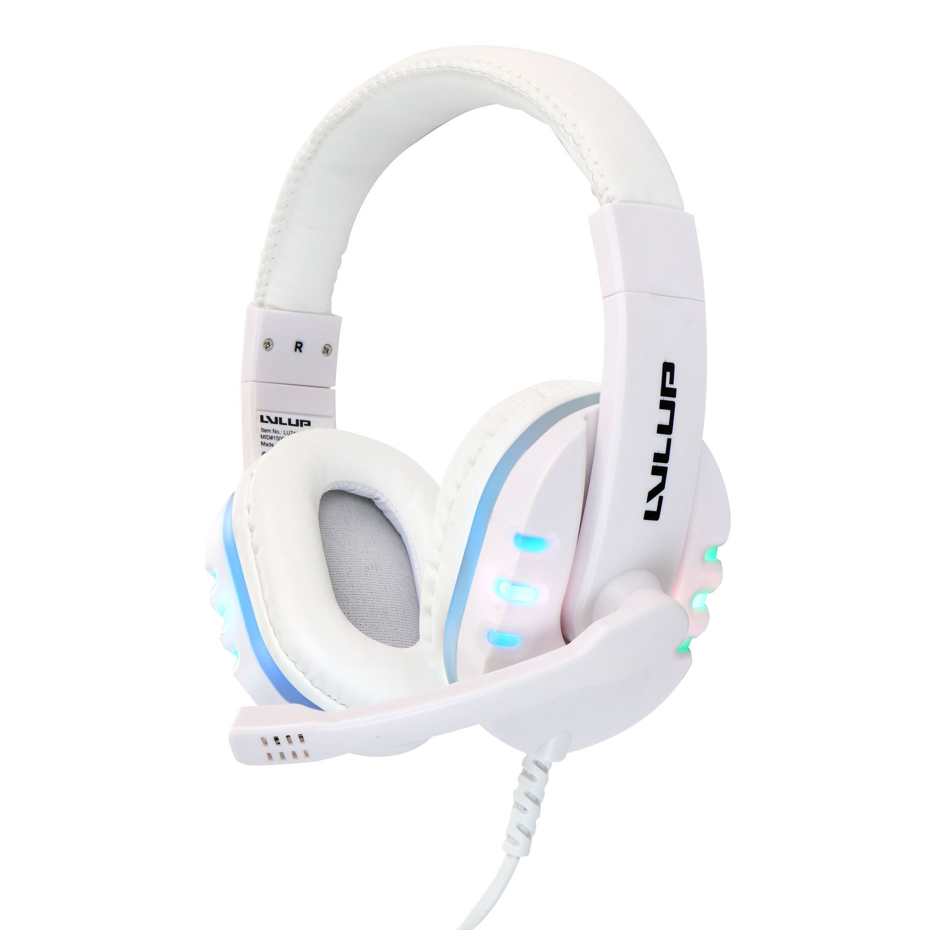 Vititar Light Up Pro Gaming Headset in White