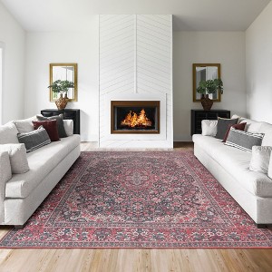Thomasville Emporia Industrial Old World Chenille Machine Washable Non-Slip Flat Pile Area Rug Collection - 1 of 4