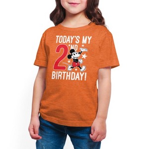 Girls' - Disney - Today's My 2nd Birthday Short Sleeve Graphic T-Shirt - 1 of 3