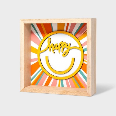 6&#34;x6&#34; Summer Shadowbox Smiley Sun - Sun Squad&#8482;