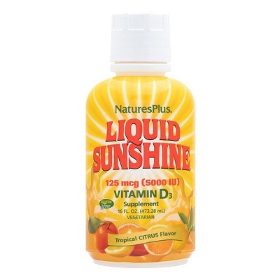 Liquid Sunshine Vitamin D3 5000 IU by Nature's Plus  -  16 oz Liquid