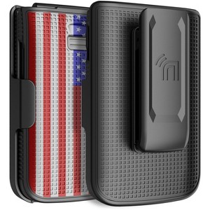 Nakedcellphone Combo for TCL Flip 3 Phone - Hard Case and Belt Clip Holster - 1 of 4