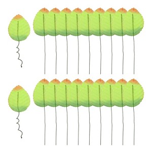 Unique Bargains Realistic Design Artificial Leaves with Steam 20 Pcs - 1 of 4