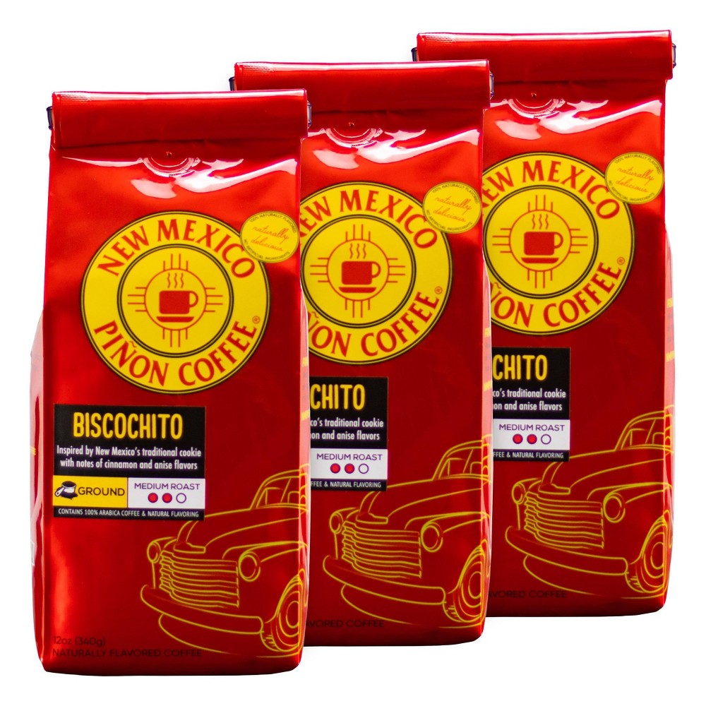 Photos - Coffee New Mexico Pinon Biscochito Medium Roast  - 12oz/3ct