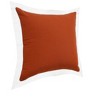 20" X 20" White And Golden Yellow 100% Cotton Geometric Zippered Pillow - 4 of 4