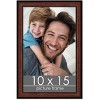 PosterPalooza | Photo Size Decor Brown Picture Frame - UV Acrylic, Foam Board Backing, Hanging Hardware - 2 of 4