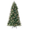 Costway 5/6/7 FT Artificial Christmas Tree with 602/806/1072 Branch Tips, 190/270/350 Warm White LED Lights - 2 of 3