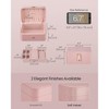 Jewelry Box, Travel Jewelry Case, 2-Layer Jewelry Holder Organizer, 4.6 x 6.3 x 3 Inches, Portable, Versatile Earring Storage - 3 of 4