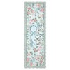 Scalloped Edge Area Rugs for Living Room Bedroom Floral Printed Snake Pattern Washable Rug Soft Non-Slip Low Pile Accent Rug - 4 of 4