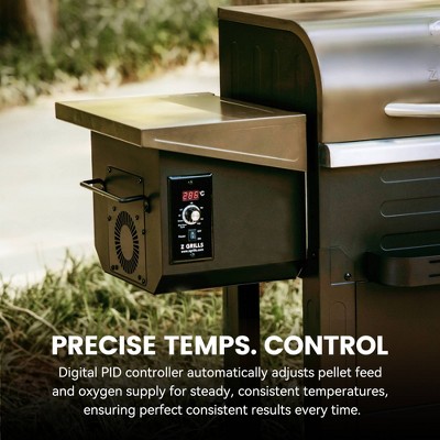 ZPG-6002B Brown Wood Pellet Grill with Rotisserie