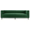 Devote Channel Tufted Performance Velvet Sofa Emerald - Modway: Stain-Resistant, Retro Glam Decor, Gold Accents - 4 of 4