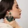 SOHI Women's Gold Tassel Drop Earrings - 3 of 3