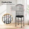 Coucheta Large Bird Cages - Spacious Metal Aviaries with Rolling Stands, Removable Trays & Accessories for Various Pet Birds in Multiple Styles - 3 of 4