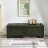Lyngins Upholstered Storage Bench, Tufted PU Ottoman Bench with Storage, Easy-Clean Entryway Bench & Bed Bench, Foot Stool for Living Room/Bedroom - 3 of 4