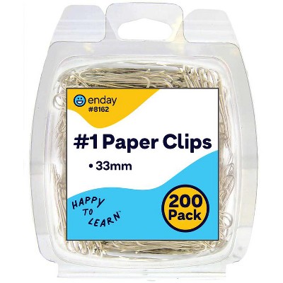Colored Paper Clips Assorted 100 Pieces (33mm) Paper Clips Medium Size, Sturdy Coated Paper Clips Smooth for Office School and Personal Use