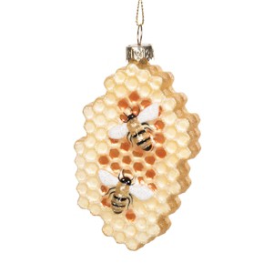 Gallerie II Blown Glass Honeycomb Ornament - 1 of 3