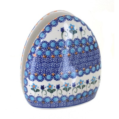 Blue Rose Polish Pottery Savannah Napkin Holder