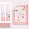 The Peanutshell Aflutter Crib Bedding Set, 4pc to 12 Pc, For Girls - 2 of 4