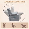 Classic Brown Power Recline and Lift Massage Chair Sofa with Heating - 2 of 4