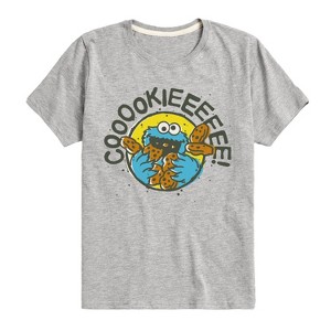 Boys' - Sesame Street - Cooookieeeeee Short Sleeve Graphic T-Shirt - 1 of 4