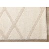 Rug Branch Contemporary Tonal/Solid, Trellis Cream Indoor Area Rug - 4 of 4