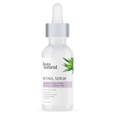 InstaNatural Anti-Aging Retinol Serum with Hyaluronic Acid - 1oz
