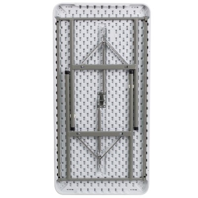 Granite White 4-Foot Rectangular Plastic Folding Table